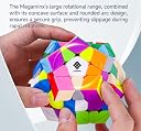 Cubelelo Drift Megaminx v2 Cube (New Improved Version) | 12-Sided Fun and Challenging Puzzle with Ridge Design | Smooth Turning Dodecahedron | Perfect for Speed-Cubing | Ideal for Kids & Adults gallery image