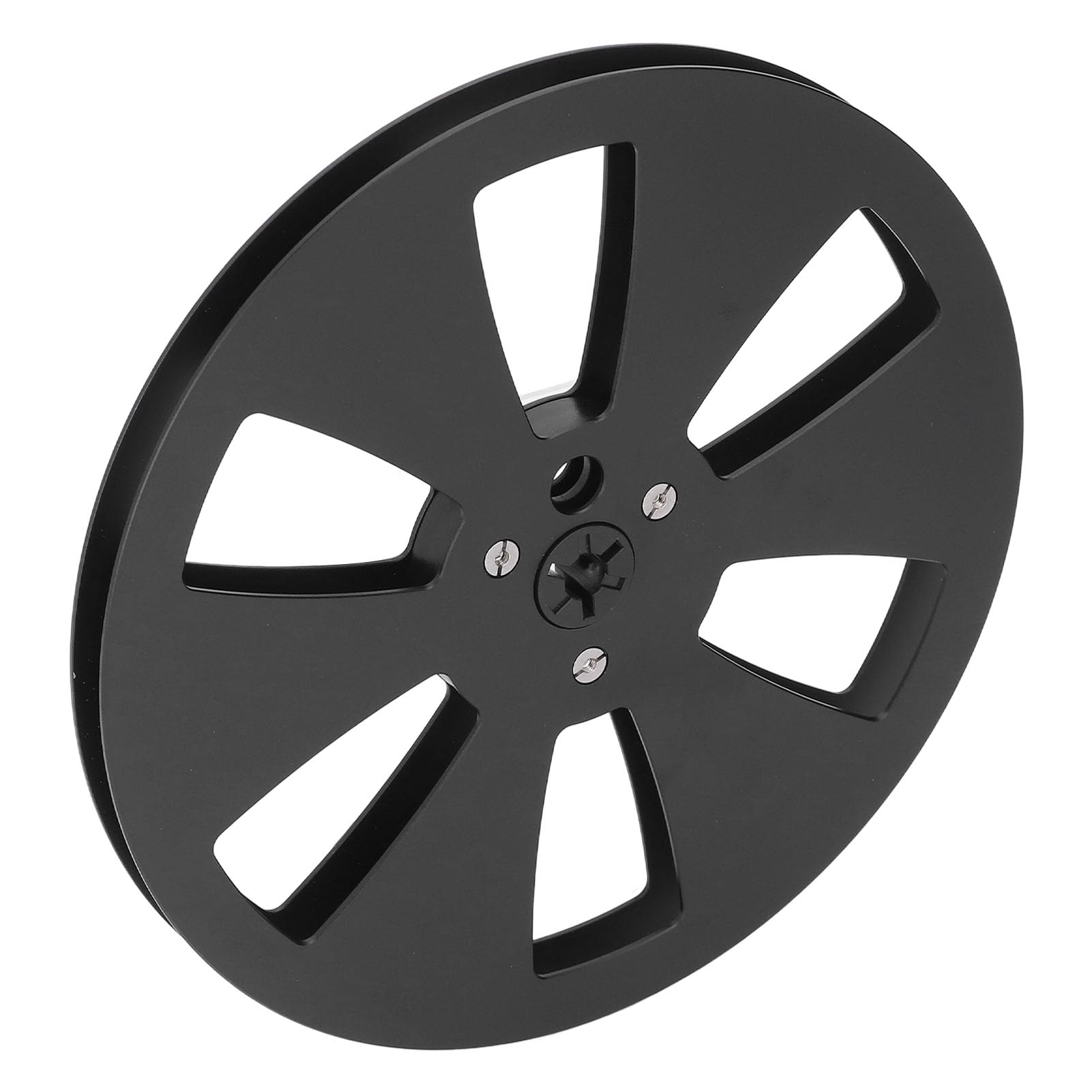 Bobine de ruban sonore vide en aluminium de qualité supérieure de 17,8 cm pour magnétophone à bande - Utilisation universelle (noir)