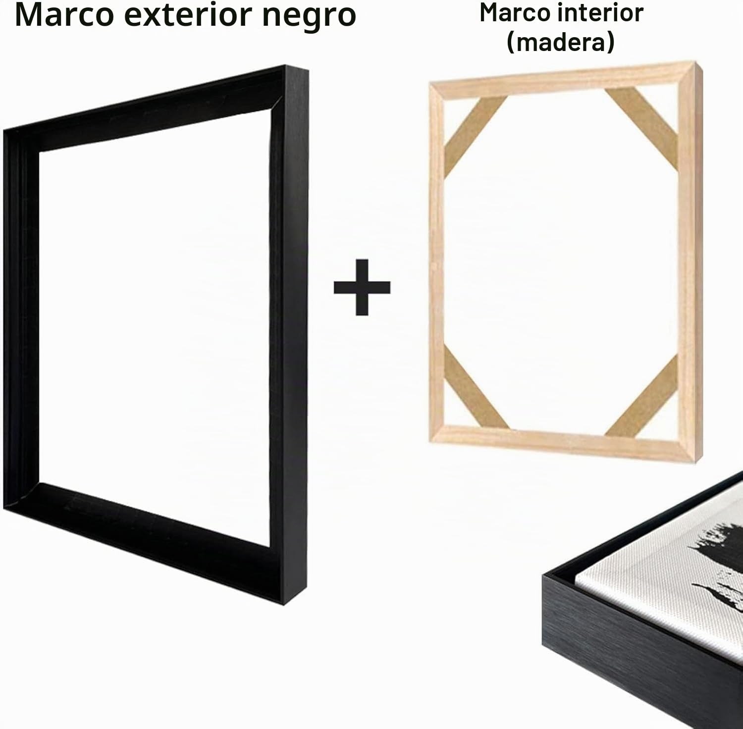 Lienzo abstracto con textura 3D, arte de pared, decoración moderna para el hogar, mural geométrico, póster impreso para dormitorio y sala de (80 x 160 cm, 31 x 63 pulgadas), marco negro