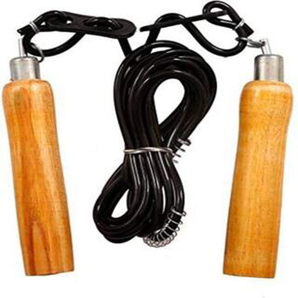 TEMPEST Adjustable Skipping Rope for Gym Training, Exercise and Workout with Wooden Handle and Heavy Plastic Rope for UNISEX (B07TLXMBYR) Amazon Price History, Amazon Price Tracker