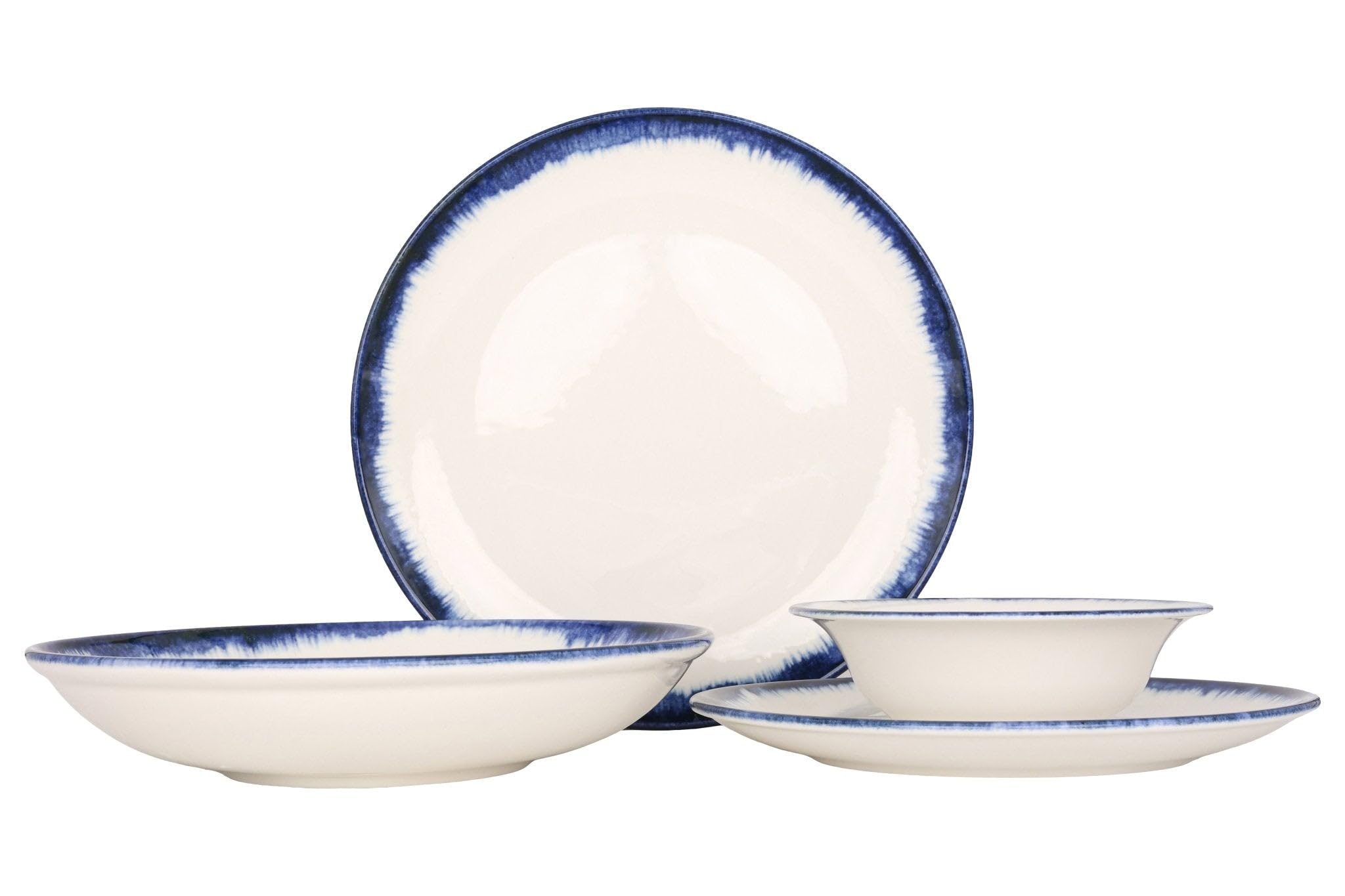 Kütahya Porselen Juegos de vajilla (Large) - Azure - 24 piezas - 6 Personas - Porcelana