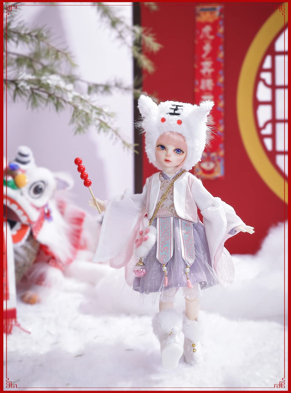 Amazon | BJDドール 球体関節人形 1／6 27cm 女 人形本体 ヘッド+
