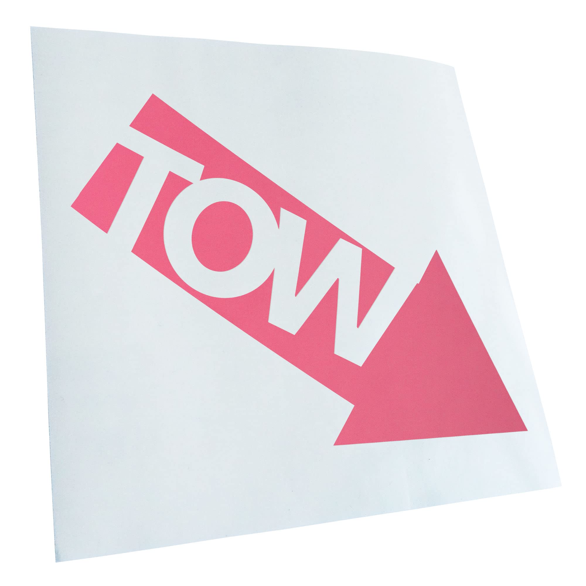 Kiwistar - Car Sticker - Light Pink - 60 x 50 cm Tow - Tow - Car - Rear Window Car Sticker Weatherproof for Car Truck Moped Truck - Sticker Exterior Self-Adhesive Tuning Accessories for Windows