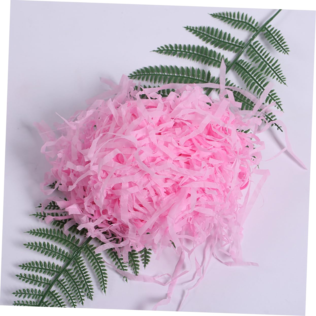 Rozdrobniony papier bibułkowy, wypełniacz do opako 1 Opakowanie Pudełko Trawa Rozdrobniony Papier Karbowany Papier Bibułkowy Opakowanie Pudełko Wypełnienia(Pink)