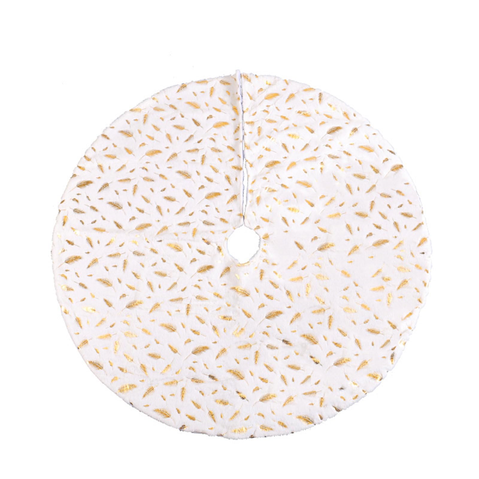 Jupe de sapin de Noël avec paillettes blanches coussin de sol déco fête maison