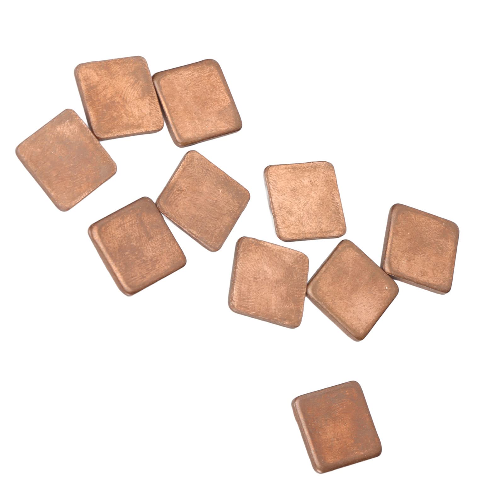 100 Pezzi Dissipatore di Calore in Rame 15x15x1.0mm 401w mk Conducibilità Termica Piccolo Dissipatore di Calore Modulo di Raffreddamento per Laptop GPU CPU Componenti Elettronici (15 * 15 * 2,0mm)