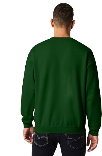 Gildan Adult Fleece Crewneck Sweatshirt, Style G18000, Multipack, Forest Green (1-Pack), Small