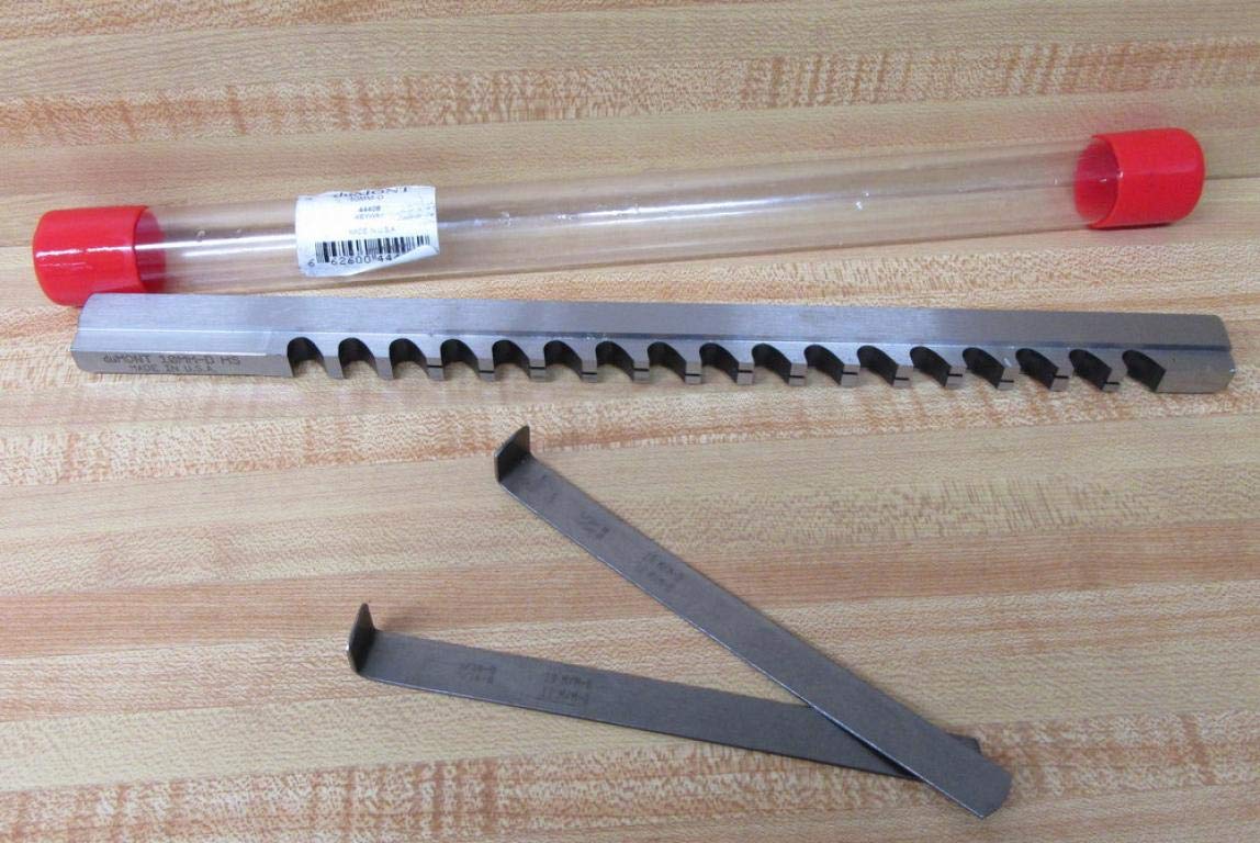 High Speed Steel Keyway Broaches With Shim - Dimensions : 9/16