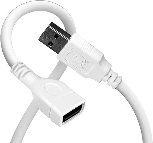 Zebronics USB Extension Cable, 1.5 Meter Length, 480Mbps Data Transfer, Full Copper Core, Nickel-Plated Connectors, Durable Build, For TV, Laptop, PC, Hard Drive, Gamepad (UEC15)