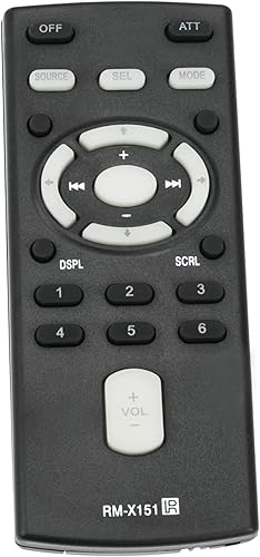 Miniatura 4 de RM-X151 Reemplazo remoto compatible con reproductor de disco compacto Sony FMAM CXS-GT3516F CDX-GT300MP CDX-H910UI CDX-GT710HD CDX-GT65UIW