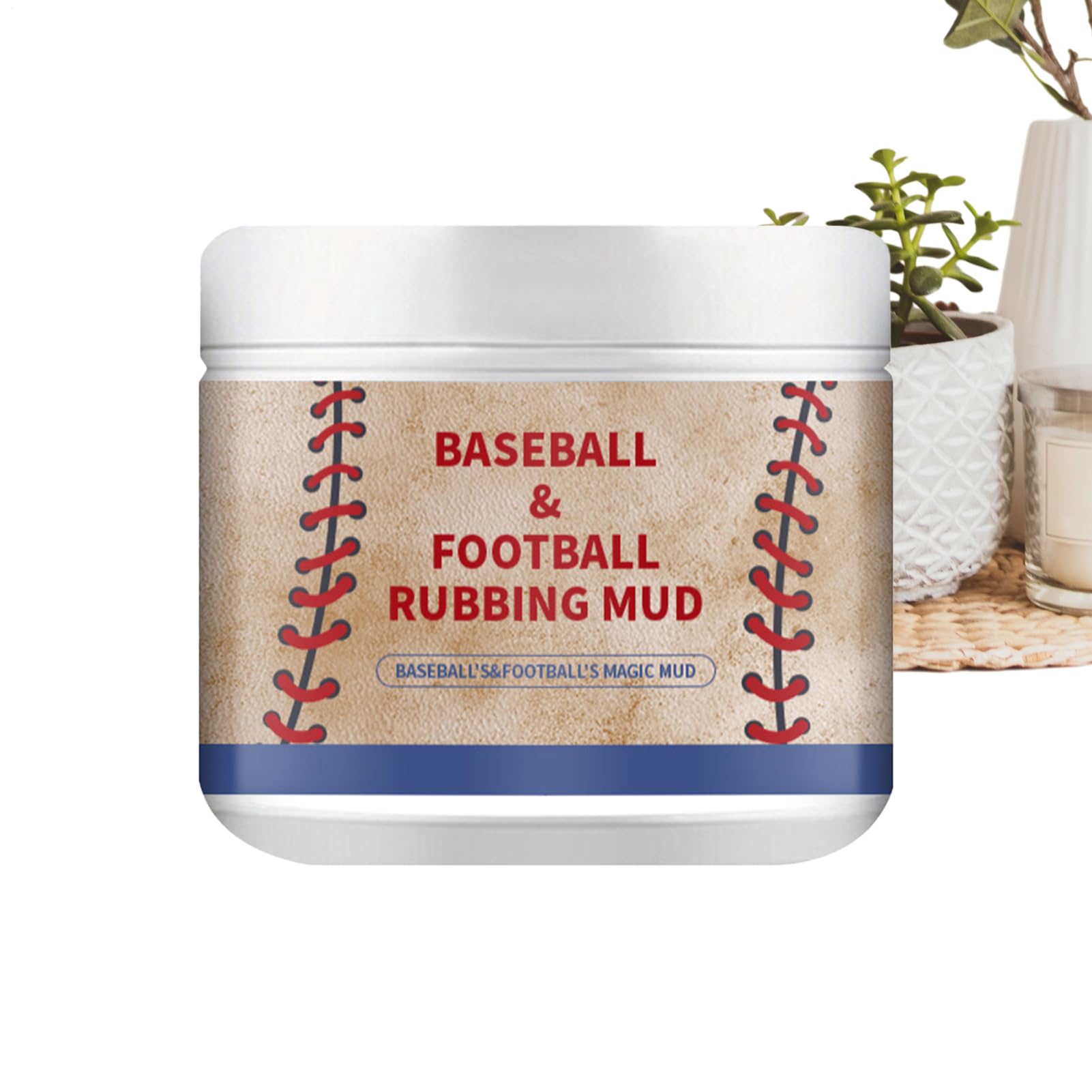 Baseball Mud, Ball Softening Clay, Darkening Grip Enhancer, Game-Ready Conditioning for Footballs, Baseballs, Practice, School Sports, Outdoor Leagues, Training Fields, or Game Day Use