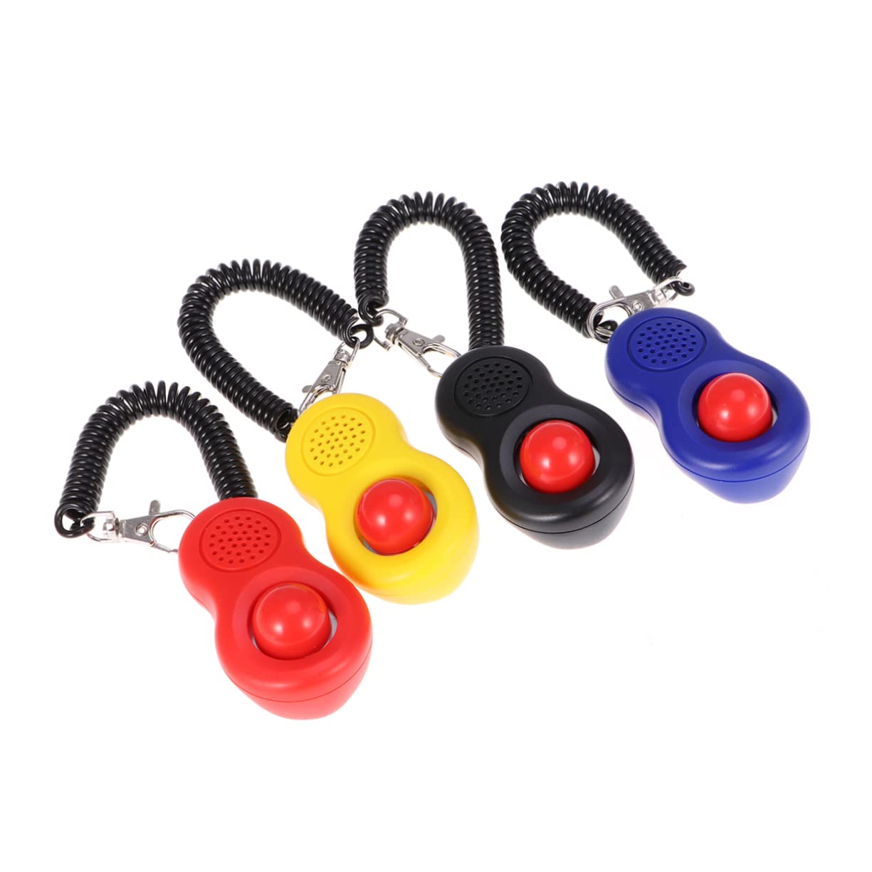 minkissy 12 Piezas refeel muñequera clickers para adiestramiento de Perros clicker Gato clicker de adiestramiento de Mascotas Clicker para adiestramiento de Perros con Correa el Perro botón