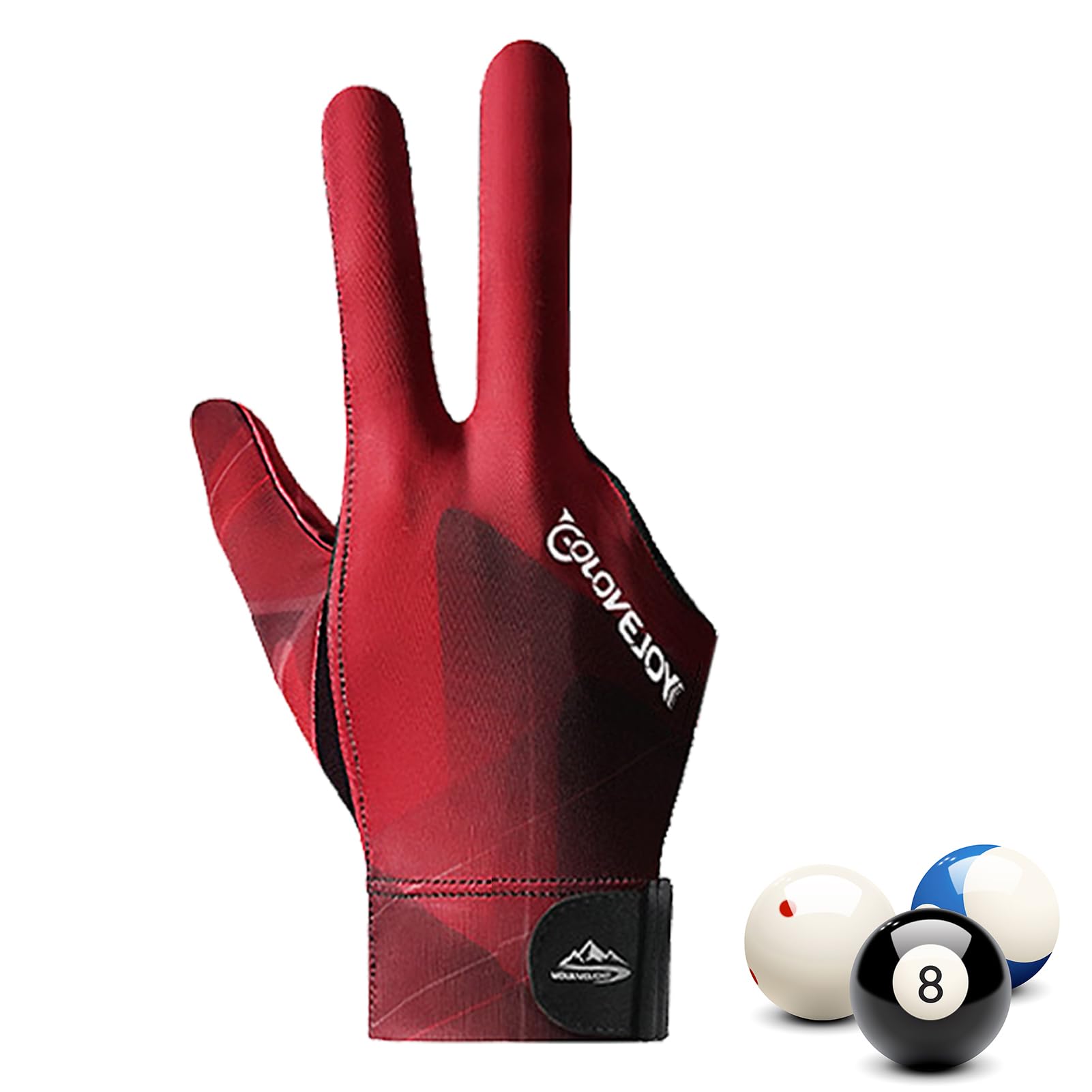 Furtryvl Billard Handschuh, 3-Finger-Handschuhe, Atmungsaktive Billardhandschuhe, Billardhandschuhe, rutschfeste und atmungsaktive Pool-Queue-Handschuhe, Unisex Dehnbar, für Billard Zubehö Sport & Freizeit