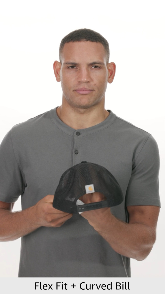Carhartt Men's Rugged Flex Canvas Mesh-Back 1889 Patch Cap