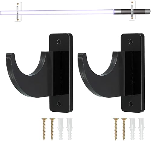 uxcell Soporte de pared para espada, 1 juego de soporte de pared para sable de luz acrílico, soporte de pared para espada de sable de luz, soporte