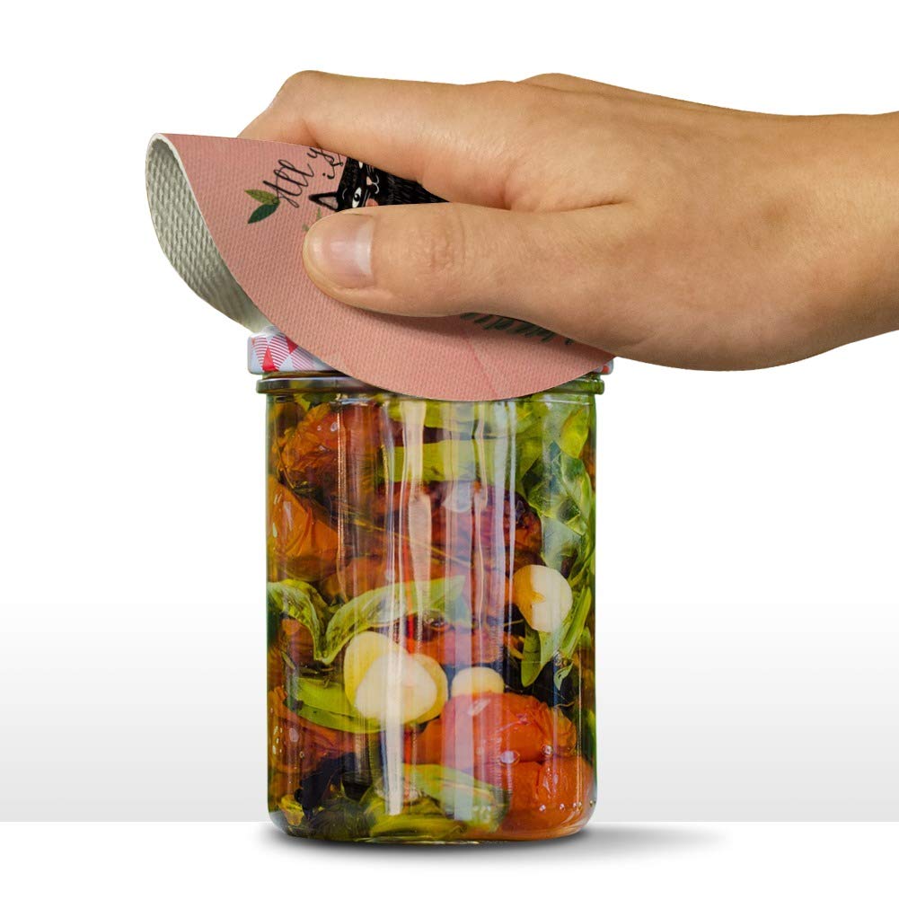 All You Need is Love and a Cat Round Rubber Non-Slip Jar Gripper Lid Opener