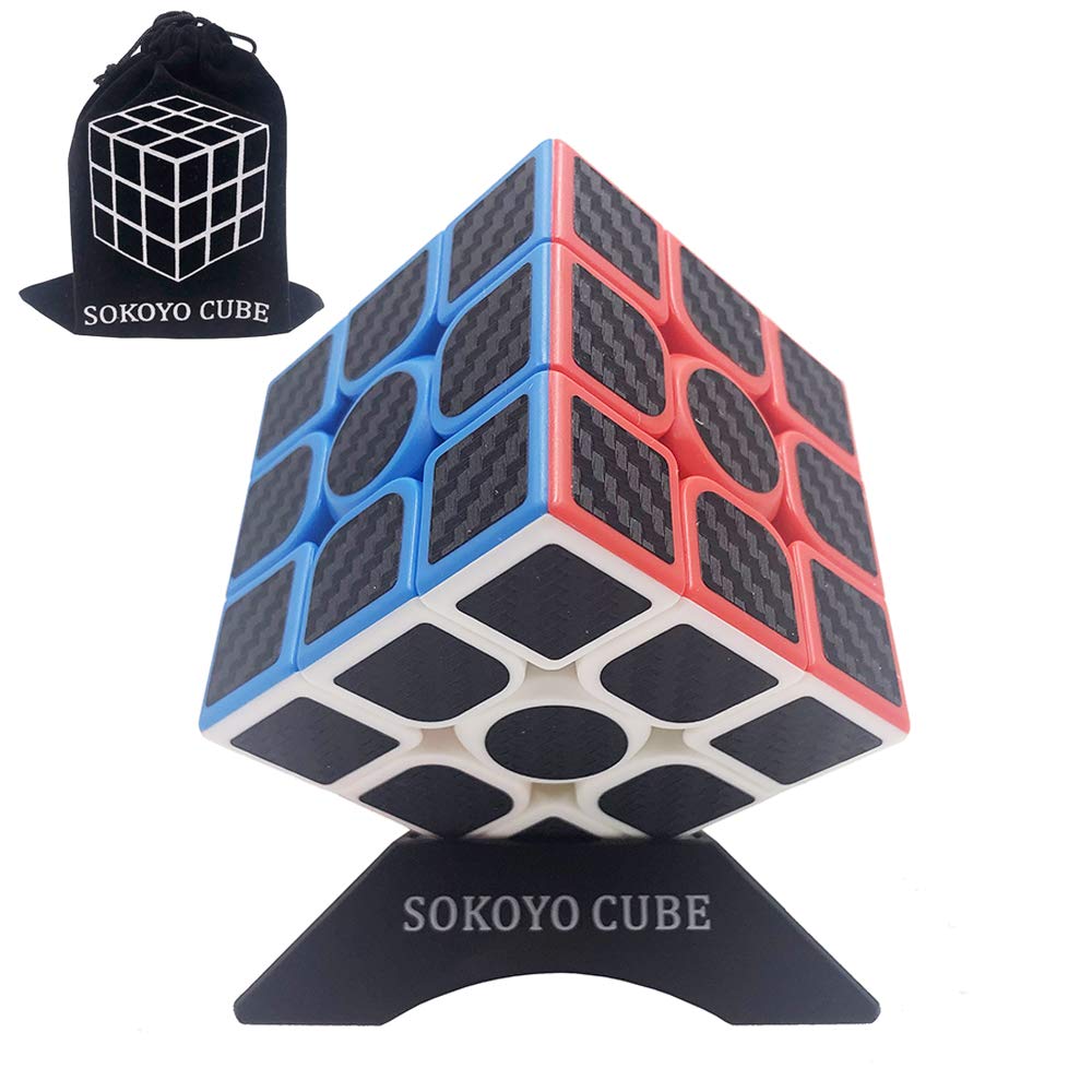 SOKOYO Mofang Classroom Carbon Fiber Cube Magic 2x2 3x3 4x4 5x5 Speed Cube 2x2x2 3x3x3 4x4x4 5x5x5 Cube Game Puzzle Toys For Children (3x3x3)