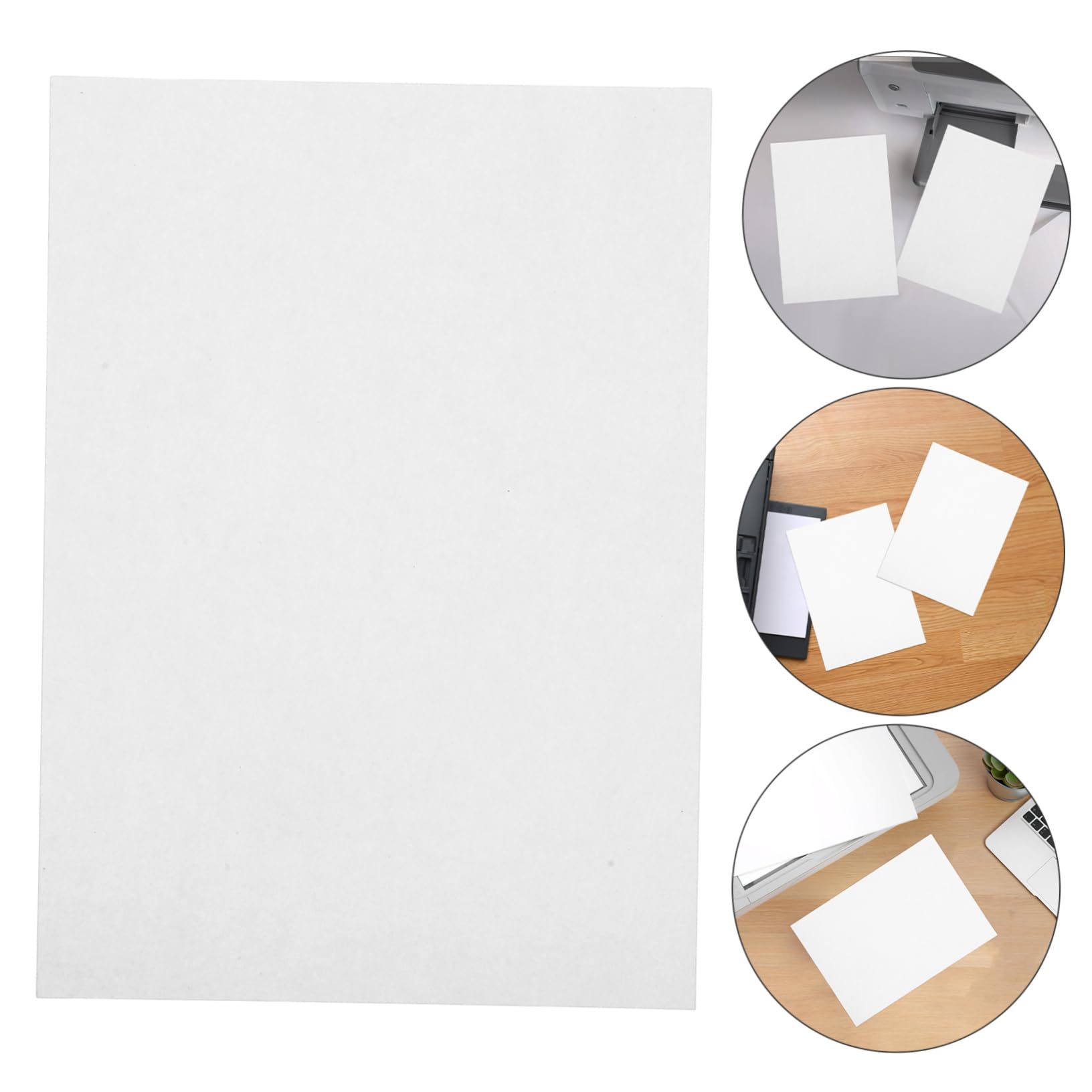SHINEOFI Din A5 Druckerpapier 500 Blatt Weiß Doppelseitig Bedruckbar Robustes Multifunktionspapier für Dokumente und Drucker im Büro