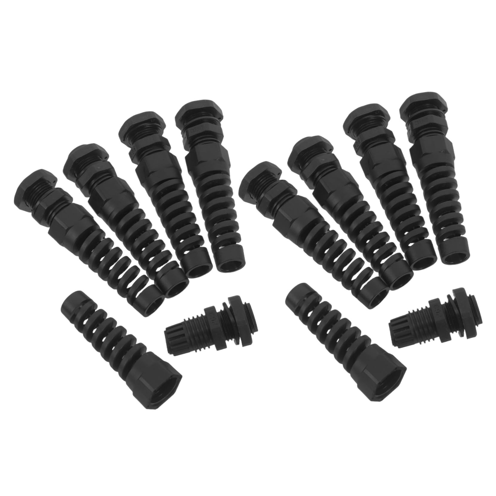 Conectores de nailon negro Gatuida para solucionar tirones de cables de 4-8mm en maquinaria