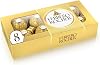 Ferrero Rocher Ferrero Rocher Hazelnut Milk Chocolate Candy Gift Individually Wrapped Bulk Purchase Souvenir 8 pieces 100g