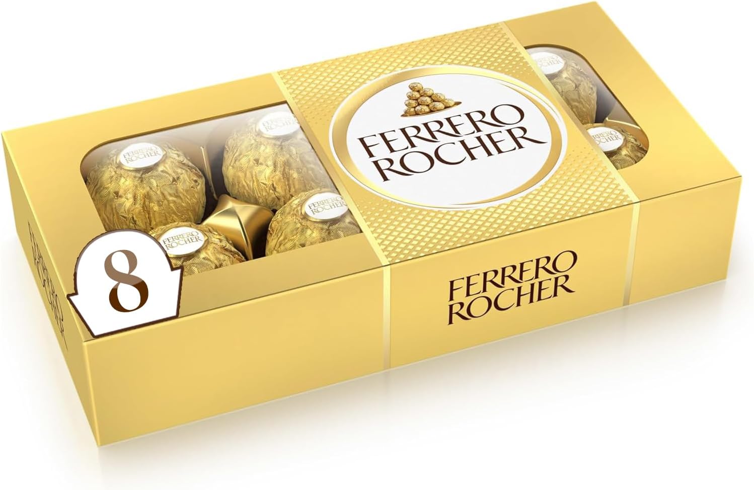 Ferrero Rocher T8,Hazelnut,100 Gm