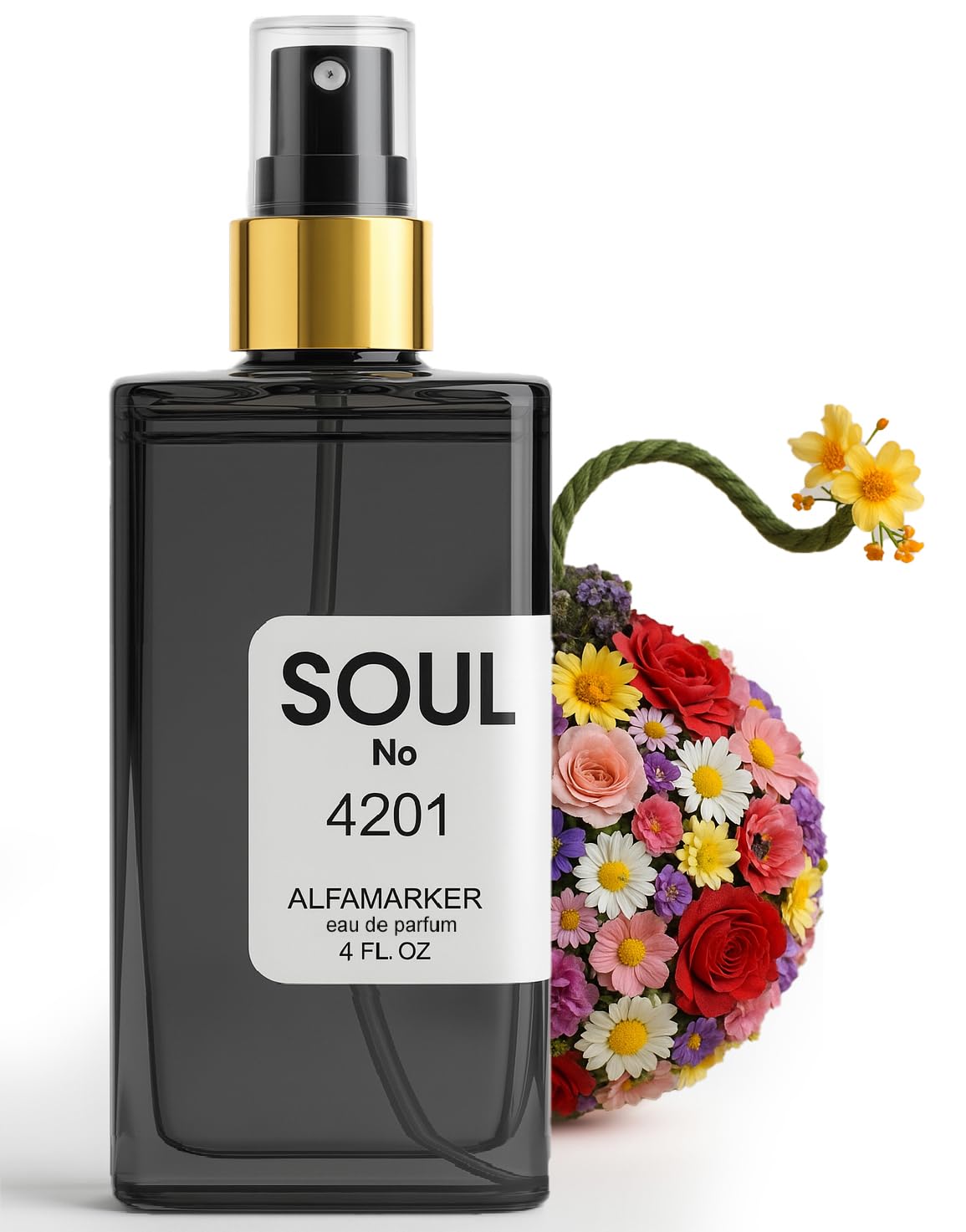 ALFAMARKER SOUL 4201 Flowers-bang-Nectar Perfume for Women 4 0 Fl Oz Long Lasting Eau de Parfum Spray Boutique-Inspired