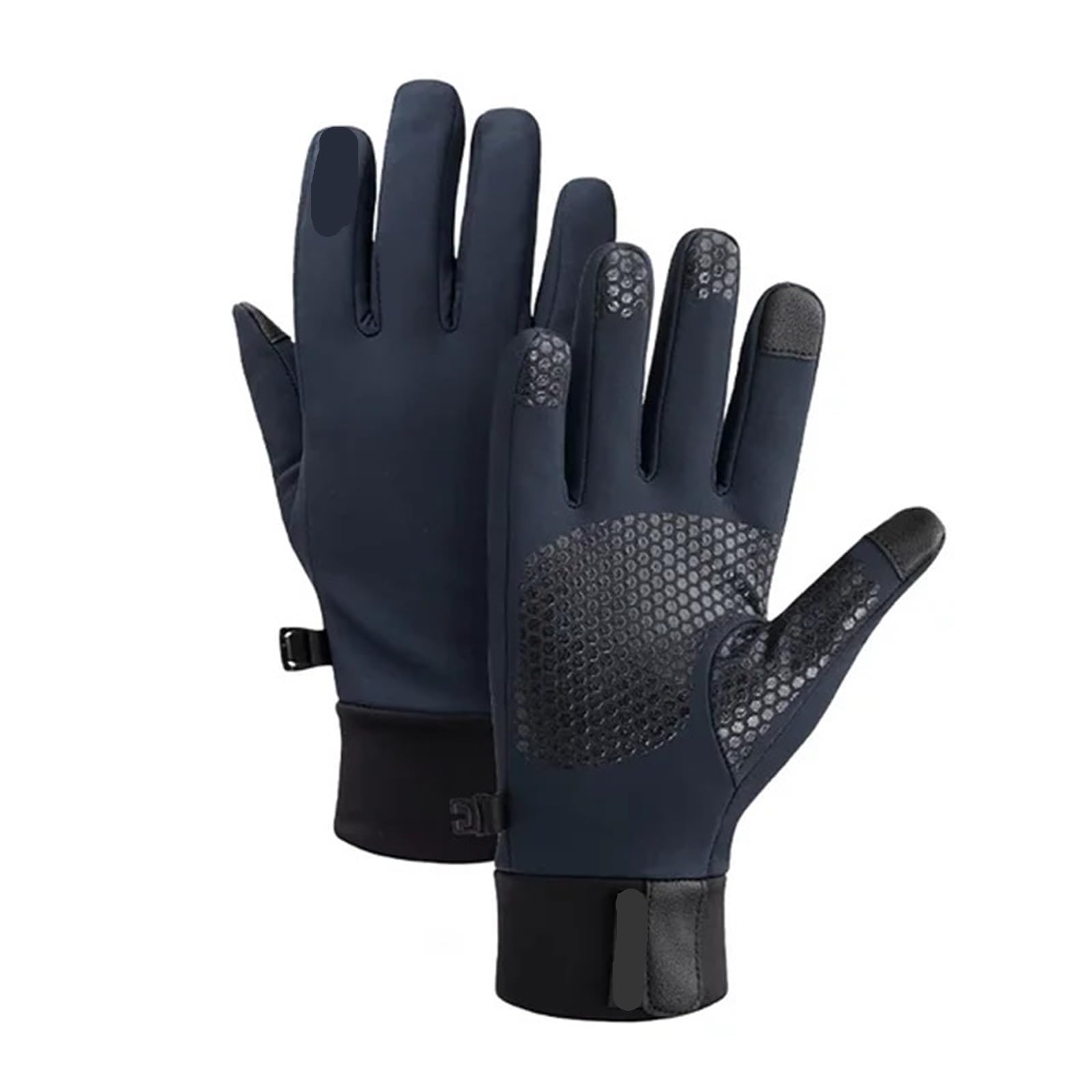 Gants d'escalade Gants d'escalade Chauds et isolés, antidérapants, Coupe-Vent, for Cyclisme, Camping, randonnée, Course à Pied pour Escalade(Blue,L)