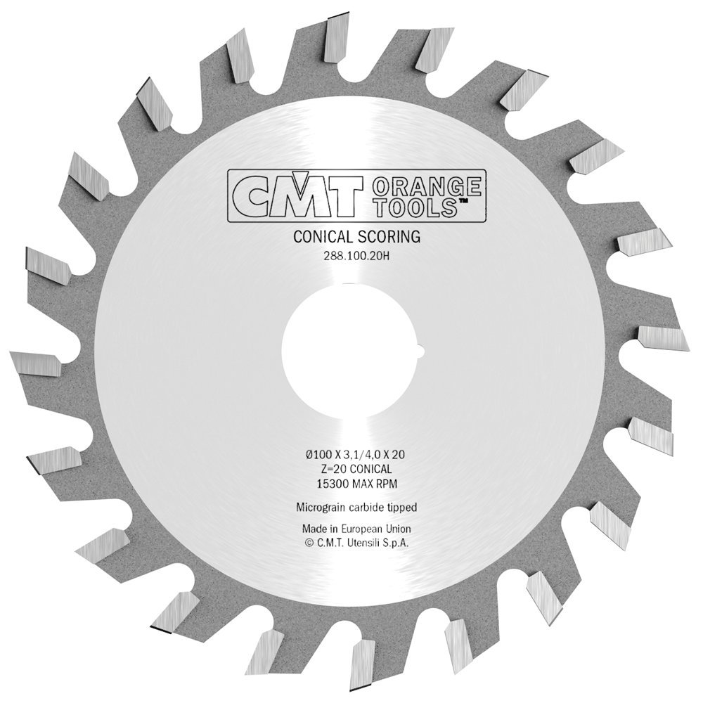 CMT 288.100.20H - Sierra incisora 100x3.1/4.0x20 z=20 conico
