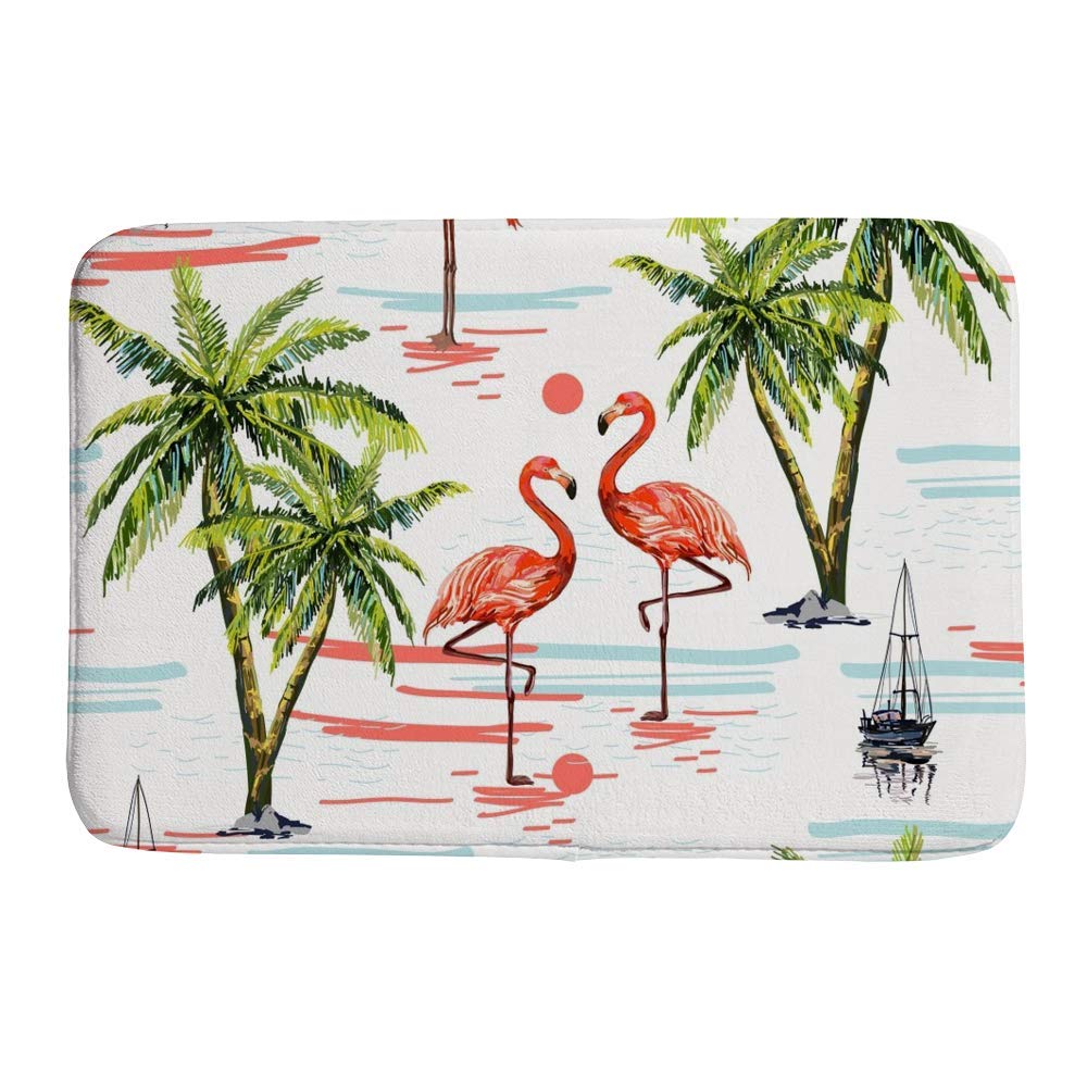 Tapis de bain rose 36x61 cm en velours à mémoire de forme CHEHONG