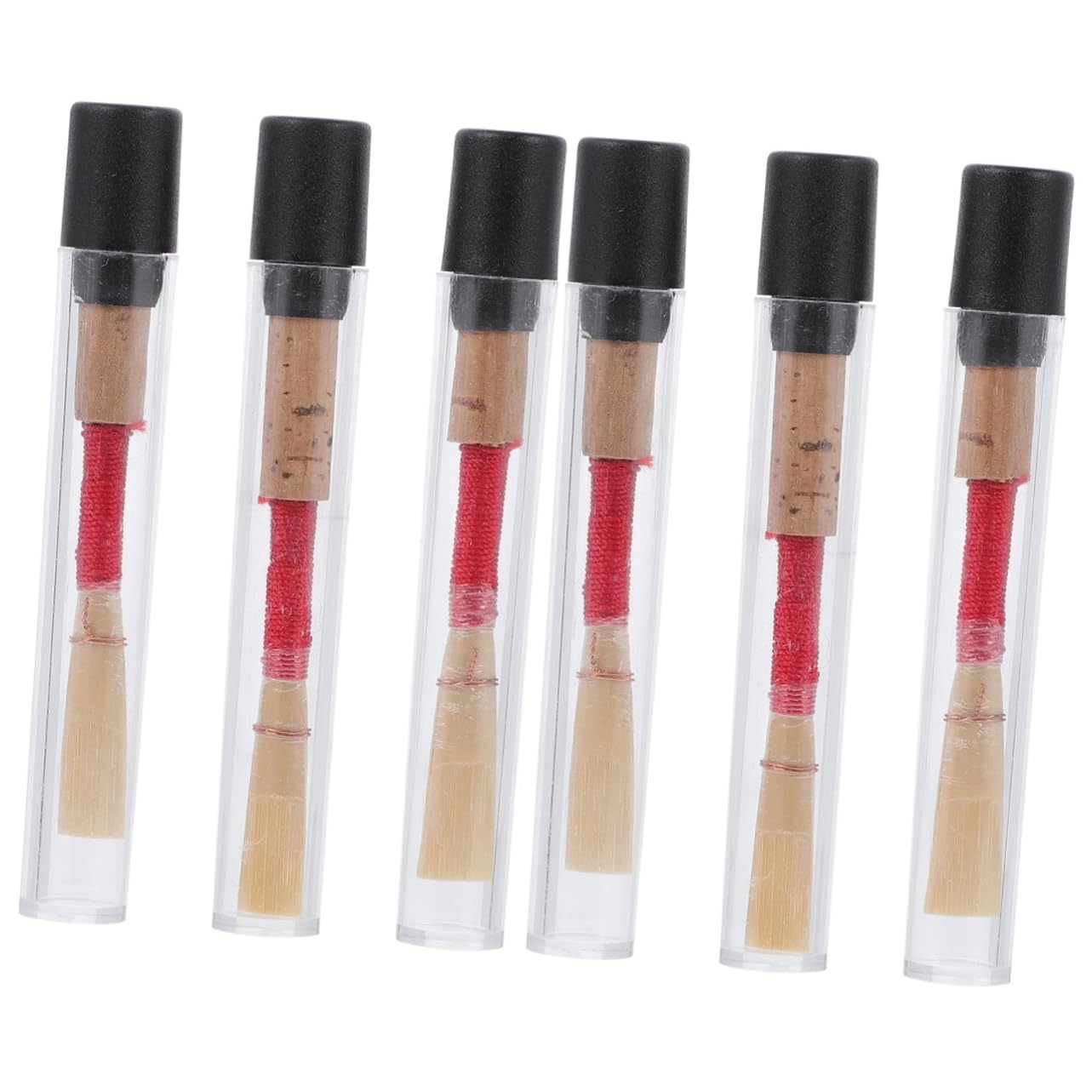 Toyvian 6pièces Anches Oboe Bois Avec Boîtes De Rangement Accessoires Pour Musiciens Professionnels Et Étudiants