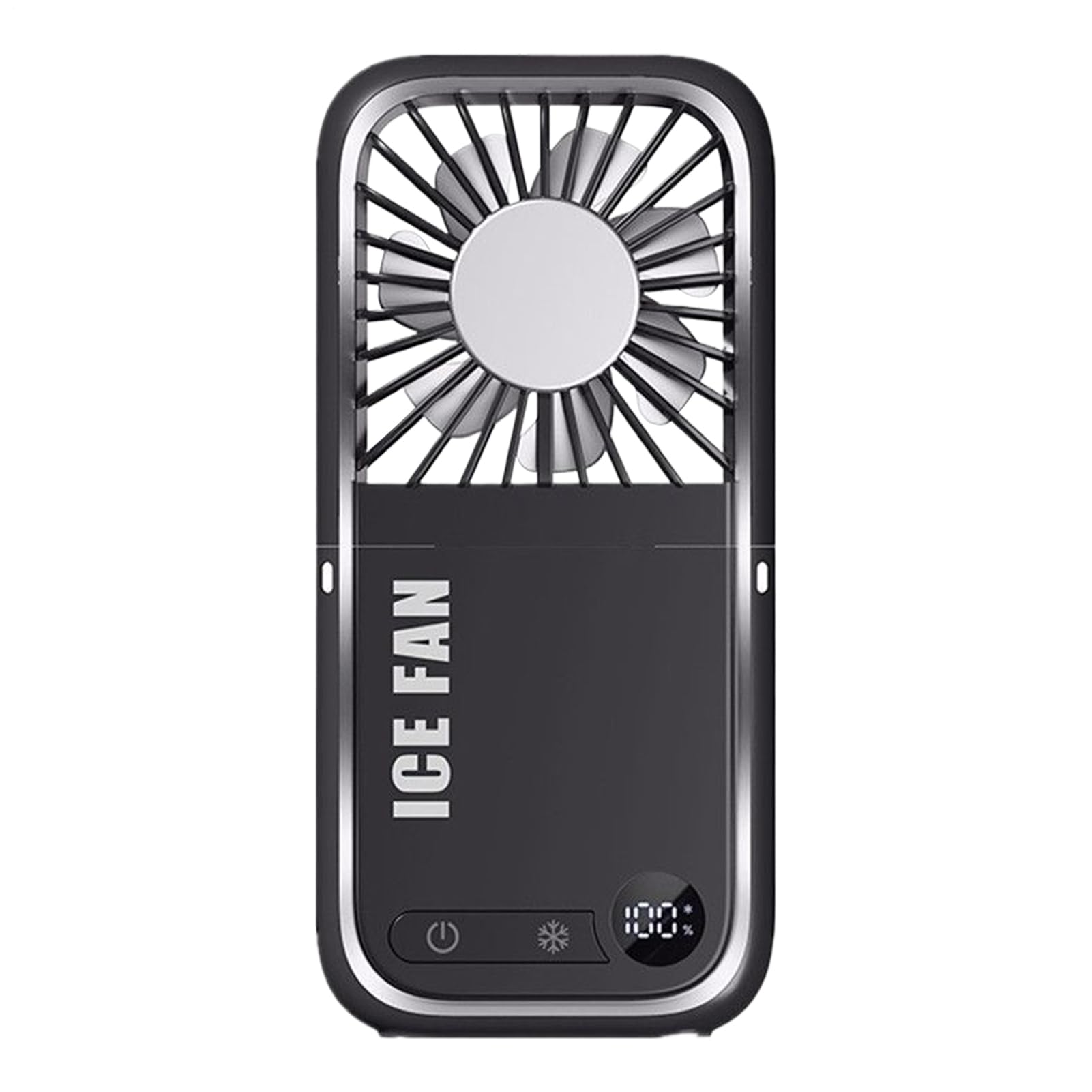 Ventilatore Personale Da Collo Ventilatore Personale Silenzioso e Compatto | Schermo LED Silenzioso Pieghevole Ricarica USB Supporto Telefono per Interni ed Esterni