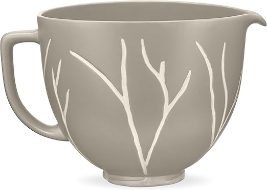 KitchenAid® 5 Quart Bare Leaves Ceramic Bowl, KSM2CB5BL