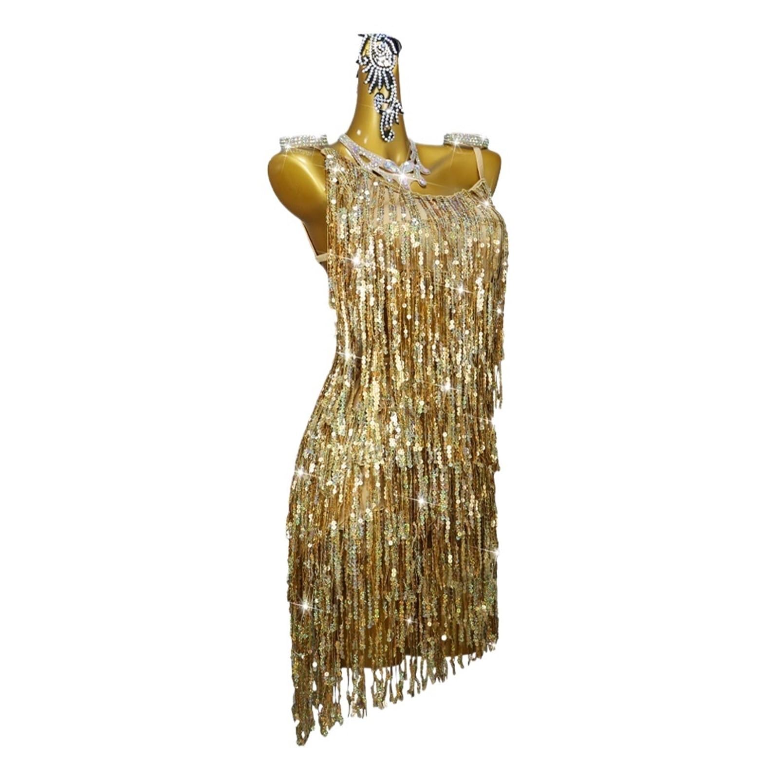Latin Tanzkleid Tanzkleidung Latein Kleid Damen Kostüm Bühnenball Rock Outfits Tanzbekleidung Für Tanz