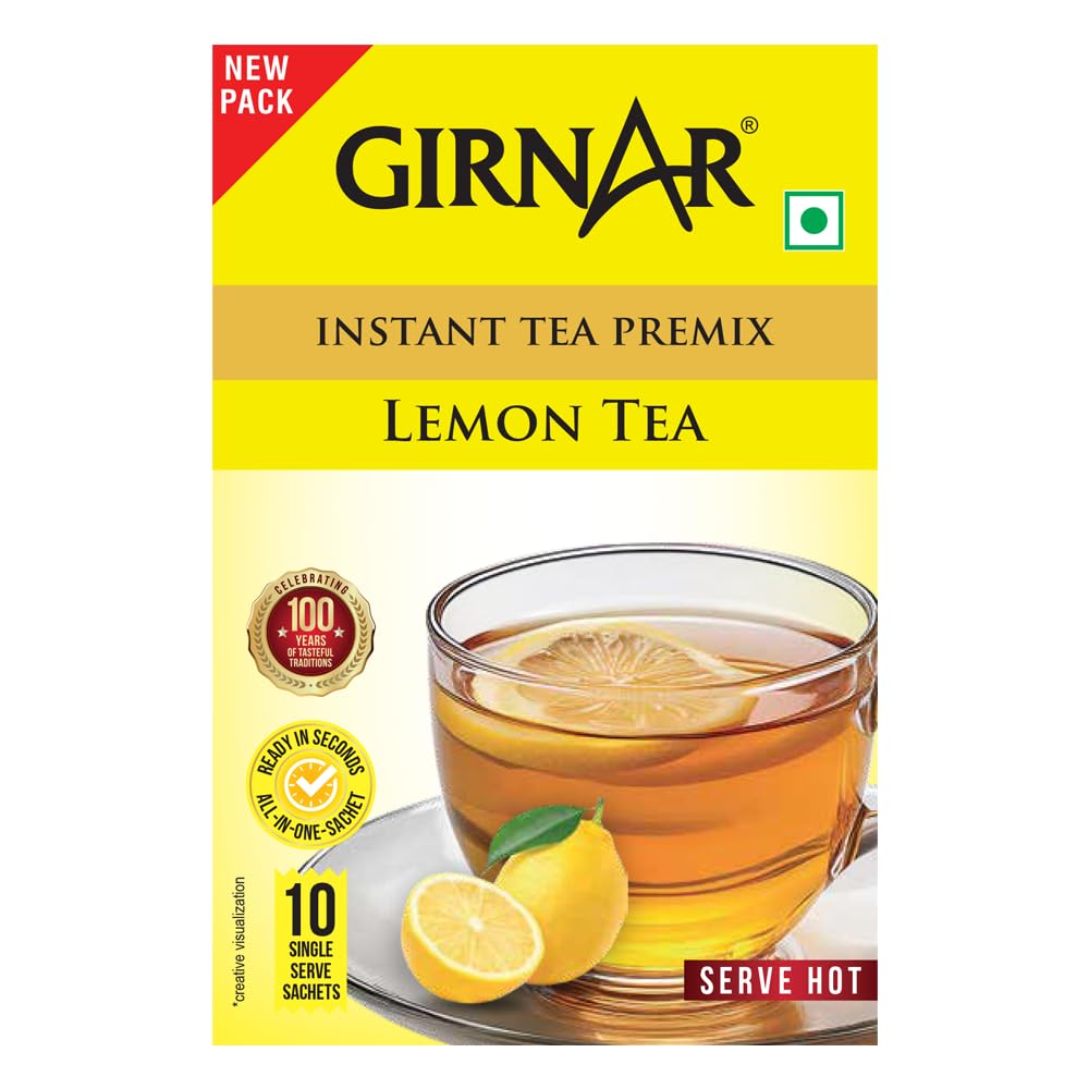 Girnar Instant Premix Lemon Tea (10 Sachets)