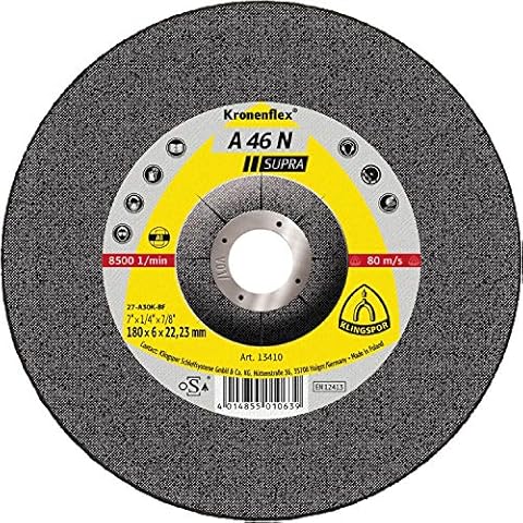 Kronenflex 13415 A 46 N Supra Disque à ébarber, 180 x 8 mm, Gris Cover