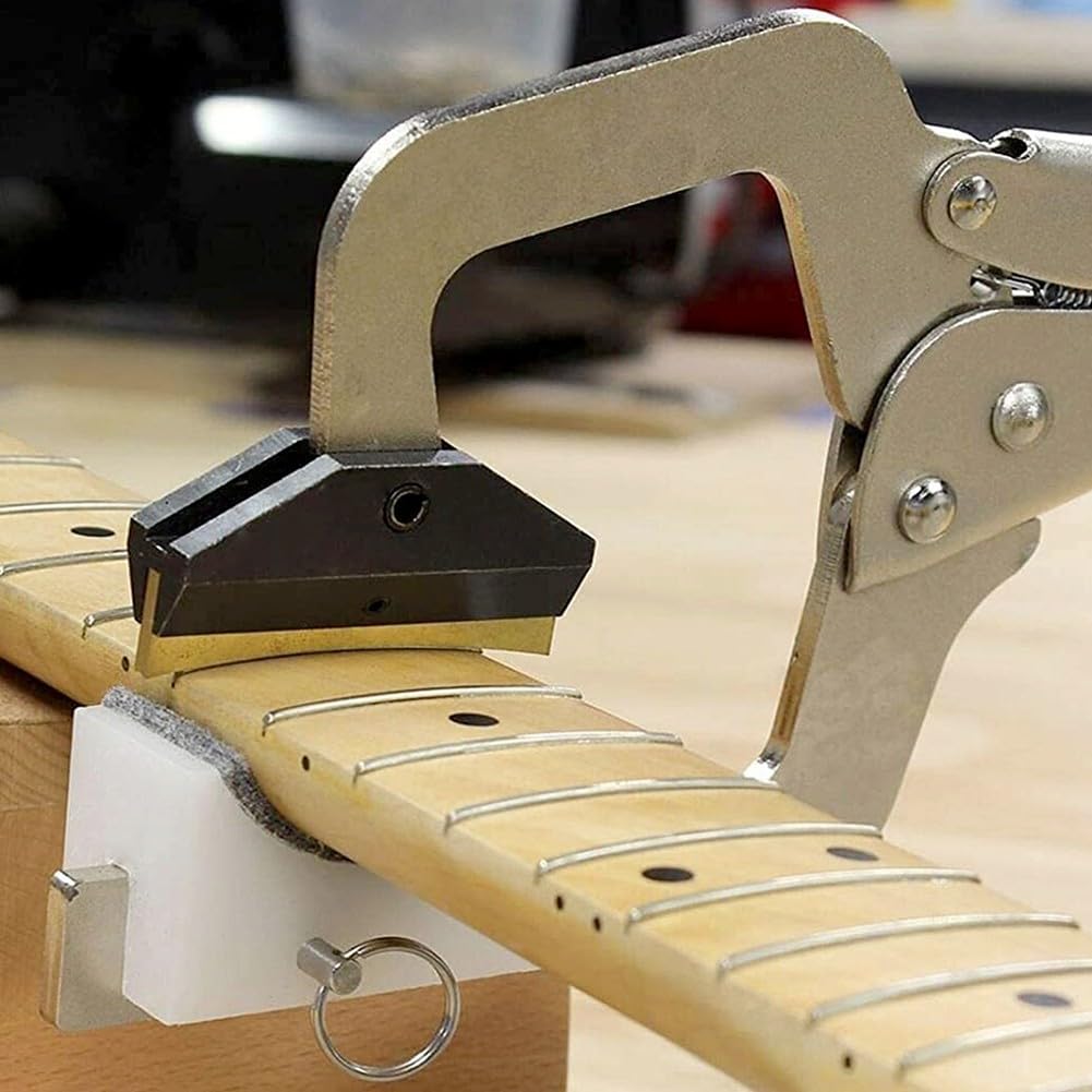 Strumento portatile con 9 inserti per raggio, strumento regolabile per liutaio per chitarra, basso, ukulele, mandolino, banjo, struttura in acciaio