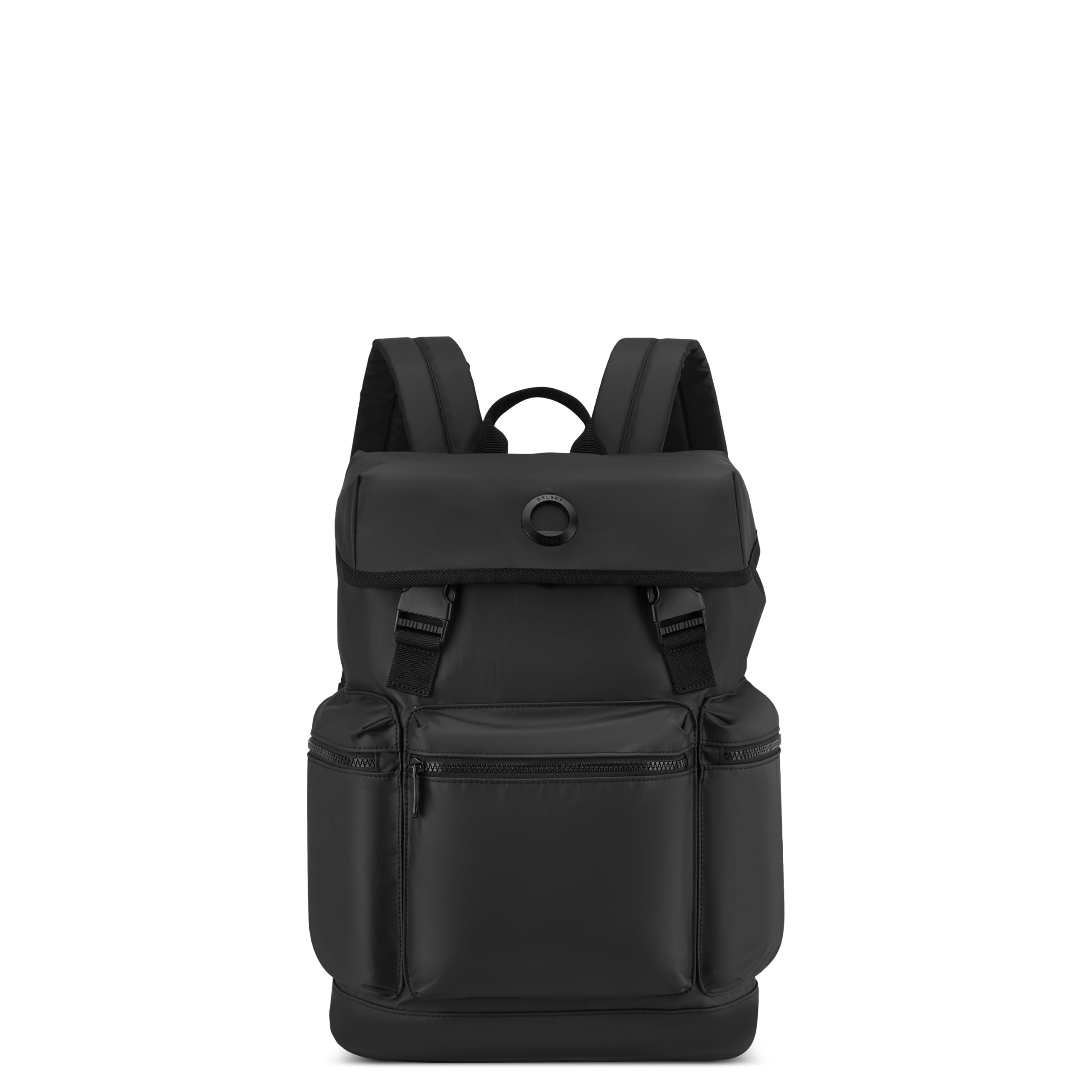 delsey paris Polyester Black ELEMENT 2.0 Flap-Top Backpack with 15.6" Laptop Compartment Global Warranty-3 Years-picture-26