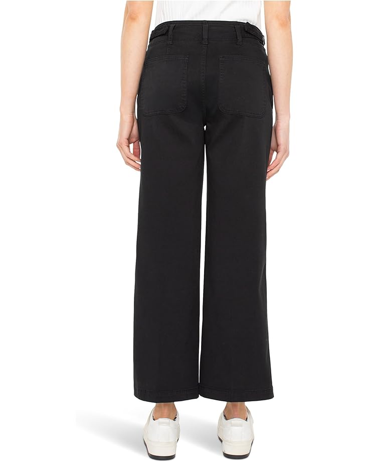 Liverpool Los Angeles Petite Soft Touch Twill High-rise Cinch Waist Wide Leg Pant 26" Inseam - #2 of 3