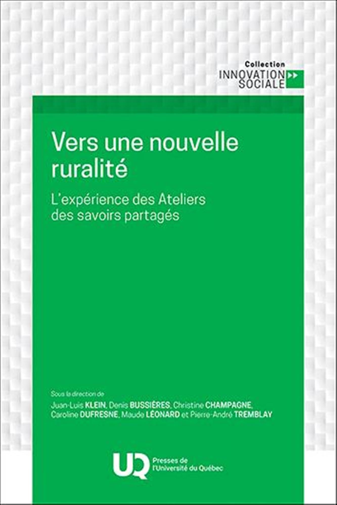 Vers une nouvelle ruralité: L'expérience des Ateliers des savoirs partagés