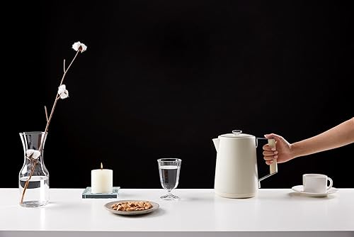 Miniatura 7 de SAKI Luna - Hervidor eléctrico con control de temperatura con 7 ajustes preestablecidos, 60 minutos de retención de temperatura de 1.75 L, tetera