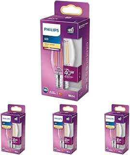 Philips LED Classic 40W B35 Led Mum Filament Ampul