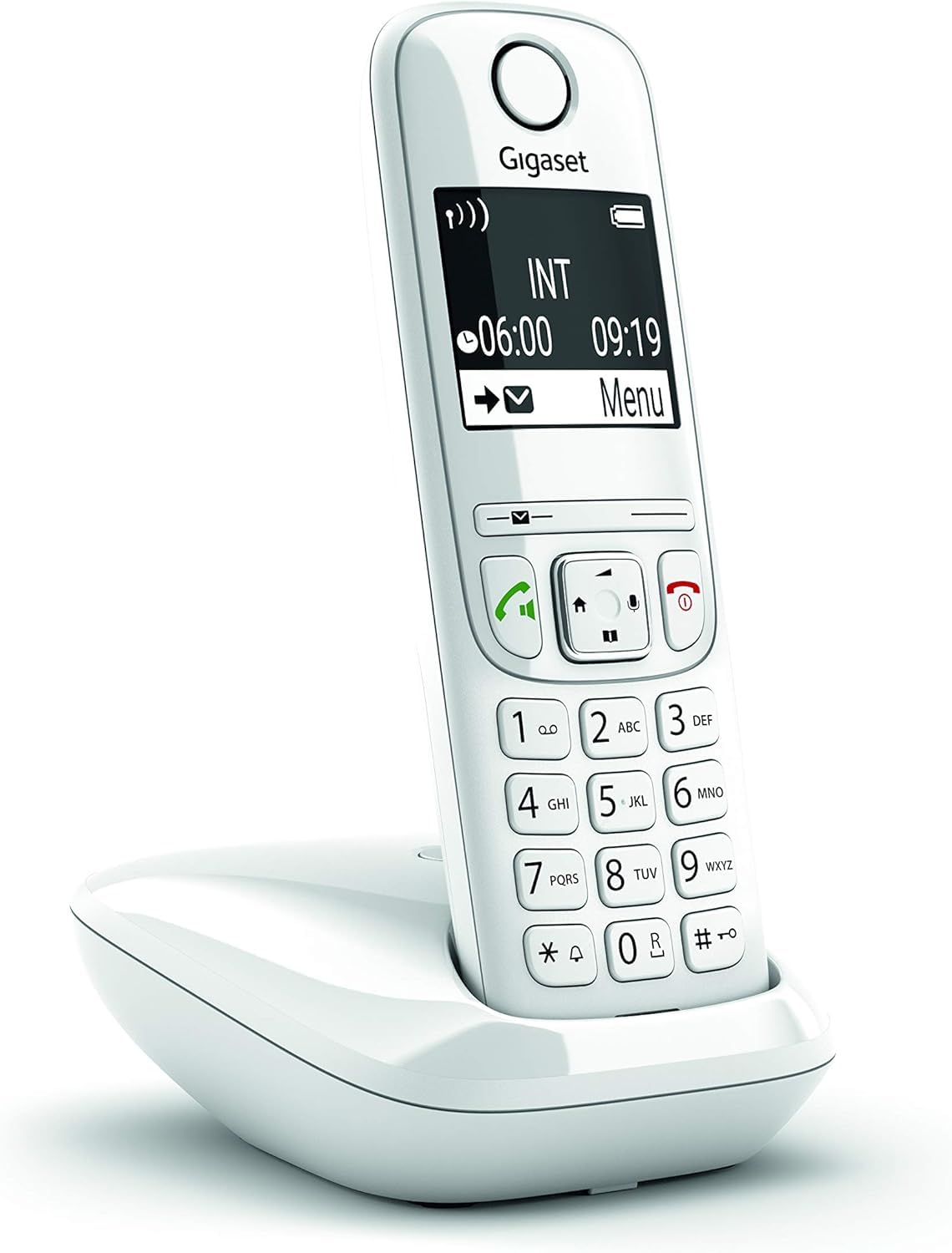 Gigaset AS690 - Telefono senza fili - Grande schermo grafico - Qualità audio superiore - Profili audio regolabili - Funzione vivavoce - Funzione non disturbare - Bianco