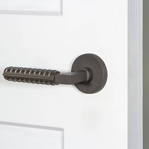 Miniatura 2 de Viaggio Circolo Roseta de lino individual con palanca de refuerzo Contempo en gris titanio