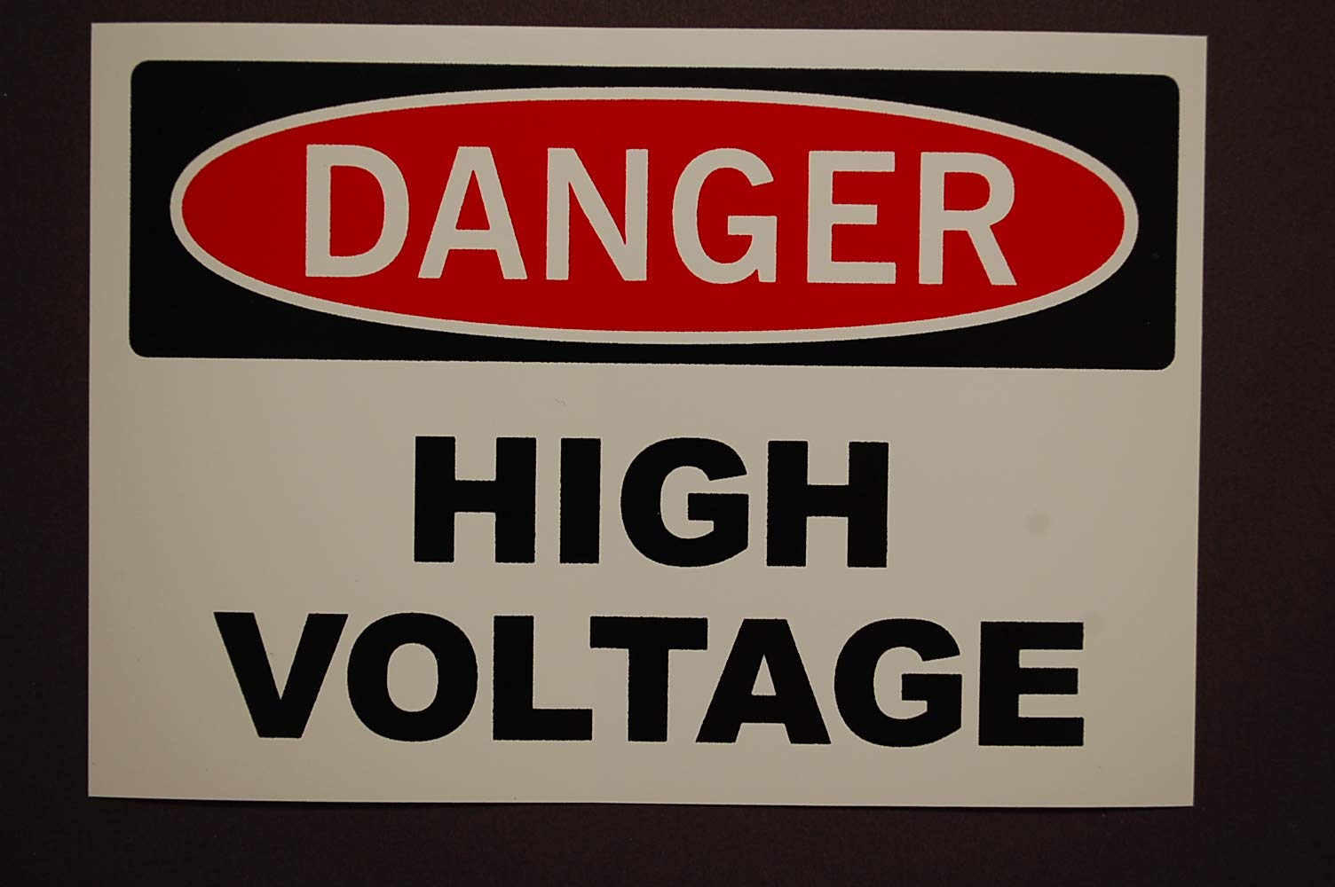 DANGER - High Voltage Self Adhesive Sticker Vinyl Decal 5