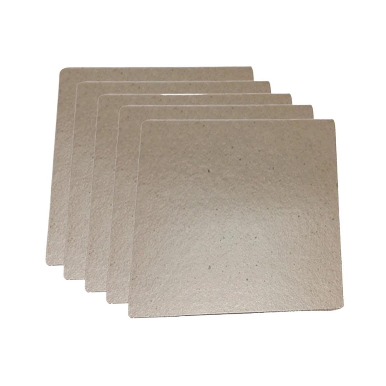HIZON 5 Hojas de Placas de Mica de 120 x 130 mm, compatibles con Midea, Horno microondas