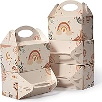 Vista 11 de 12 Piezas Cajas Pequeñas de Dulces para Fiestas, Bolsas de Regalo de Dulces, Galletas y Golosinas de 6 Pulgadas, Caja Triangular para Fiesta