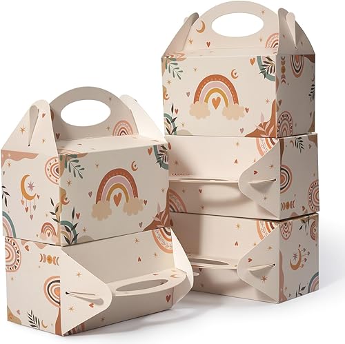 Miniatura 11 de 12 Piezas Cajas Pequeñas de Dulces para Fiestas, Bolsas de Regalo de Dulces, Galletas y Golosinas de 6 Pulgadas, Caja Triangular para Fiesta