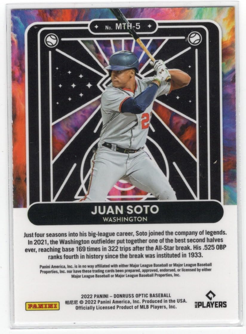 Amazon.com: Juan Soto Optic Mythical Collectible Baseball Card