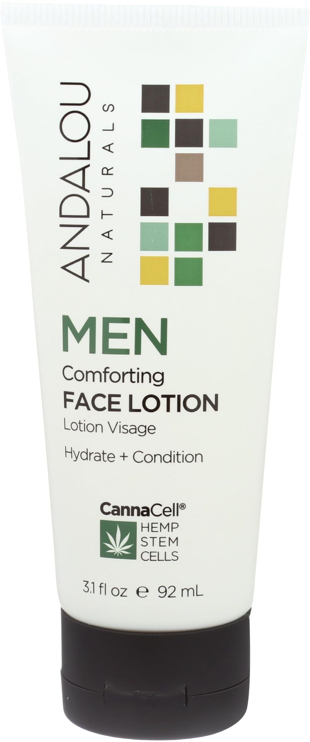 Andalou Naturals CannaCell MEN Comforting Face Lotion, 3.1 Ounce