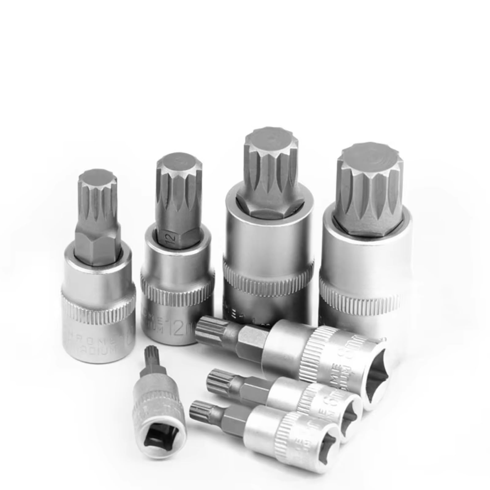 Juego Llaves Vaso Juego Llaves Impacto 1/2" 26/30/32 Uds Puntas Destornillador Profundo Herramienta Mano Kit Herramientas Reparación Automóviles Con Caja Almacenamiento(Style A)